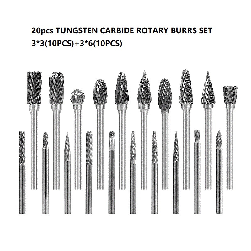 9PCS Carbide Rotary Files Tungsten Carbide Rotary Burrs Set (SED-RBS9)