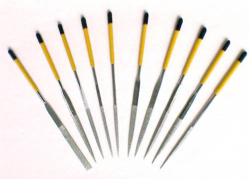 10PCS Hand Tools Vacuum Brazed Diamond Needle Files Set (SED-NFS-VB10)