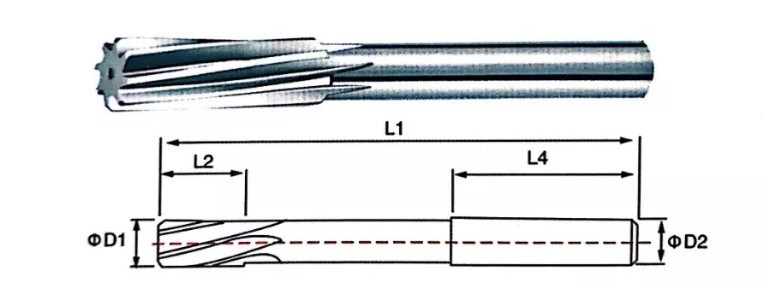 Tungsten Carbide 6 Flutes Spiral Flute Reamer (SED-CR-S6F)