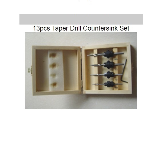 22PCS HSS Taper Drill Bits Screw HSS Countersink Bits Set (SED-CSS22-TD)