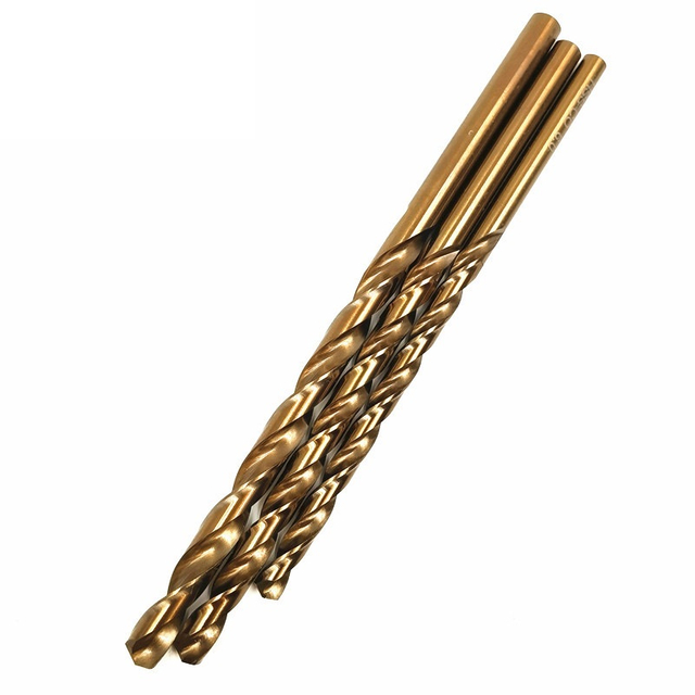 DIN340 Straight Shank Amber coating HSS Twist Drill bit for Stainless Steel Metal Aluminium PVC Iron