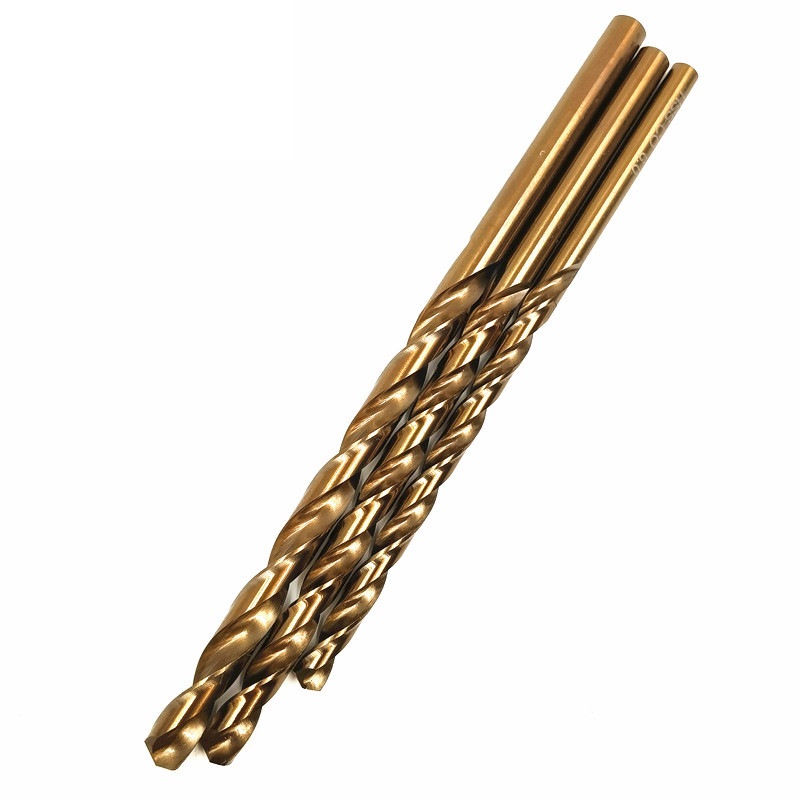 DIN340 Straight Shank Amber coating HSS Twist Drill bit for Stainless Steel Metal Aluminium PVC Iron