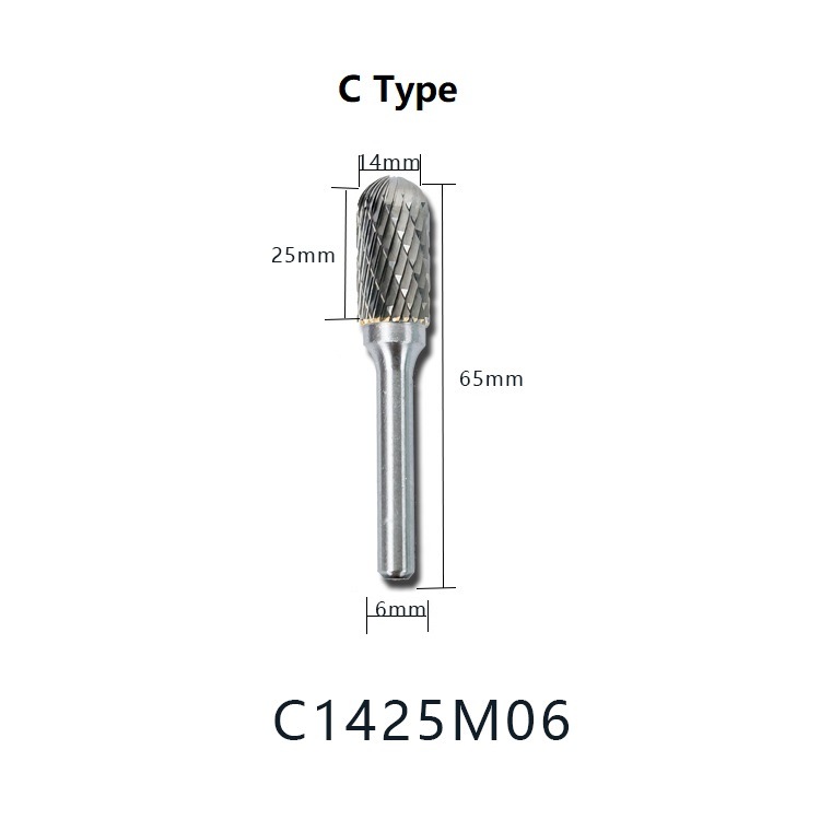 C Type Power Tools Accessories Rotary Files Tungsten Carbide Burr (SED-RB-C)