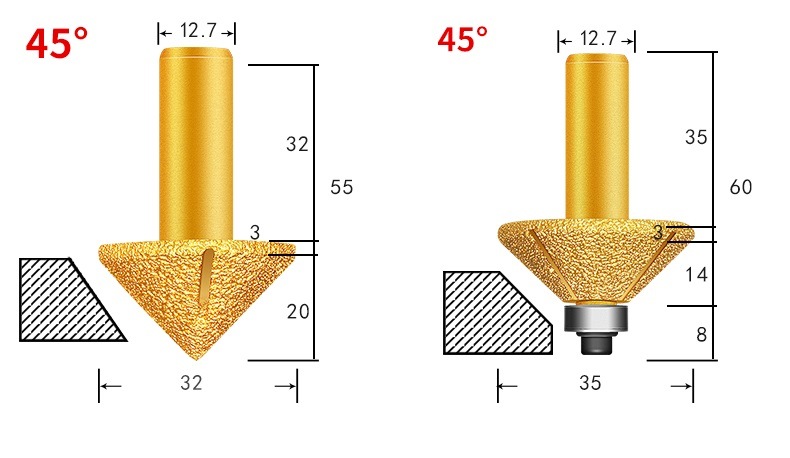 Vacuum Brazed Engraving Grinding Wheel Diamond Profile Wheels with V Shape for Stone (SED-PW-VBV)