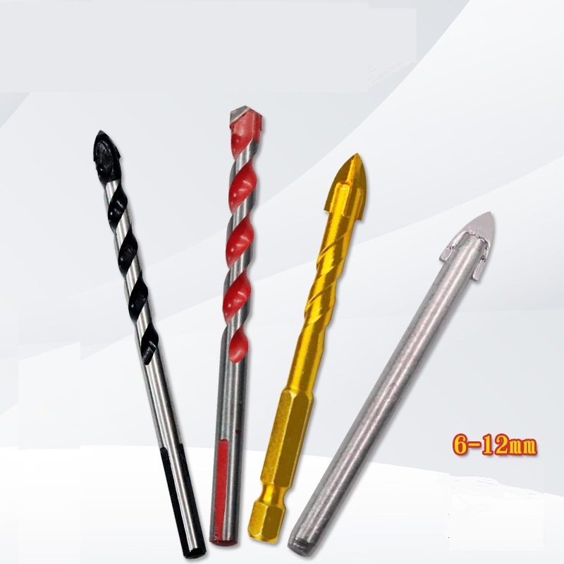 Carbide Tip Multifunction Twist Drill Bits with Straight Tip for Drilling Stone, Steel, Glass, Concrete, Wood, Plastic, Brick and Tiles (SED-MTD-TS)