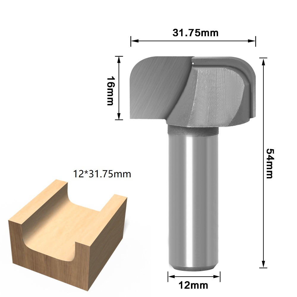 Woodworking Tools Double Arc Wood Router Bits Set Wood Hole Cutter Wood Milling Cutter (SED-MC-D2A)
