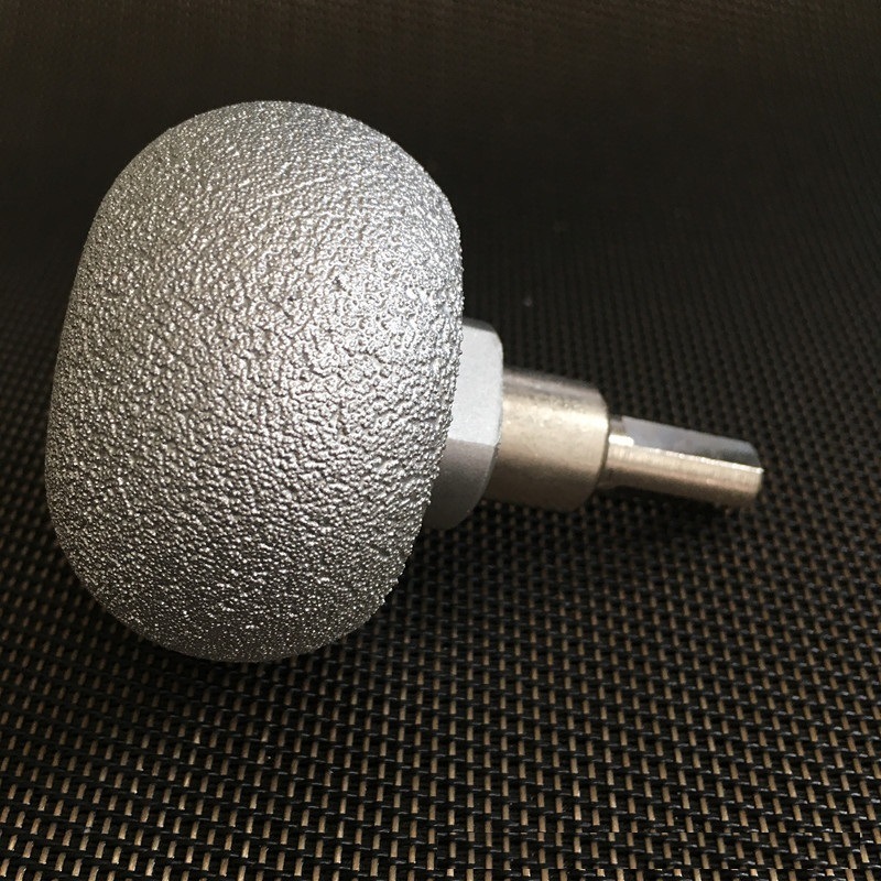 Mushroom Type Vacuum Brazed Diamond Burrs/Diamond Grinding Head with Silver Coating (SED-MPVB-MS)