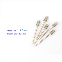 Cone Type Electroplated Diamond Mounted Points Diamond Burrs with Silver Coating (SED-MPE-SC)