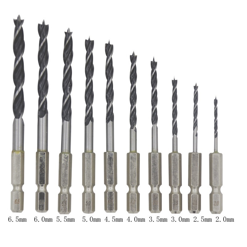 Hex Shank Wood Brad Point Twist Drill Bits (SED-BPD-HS)