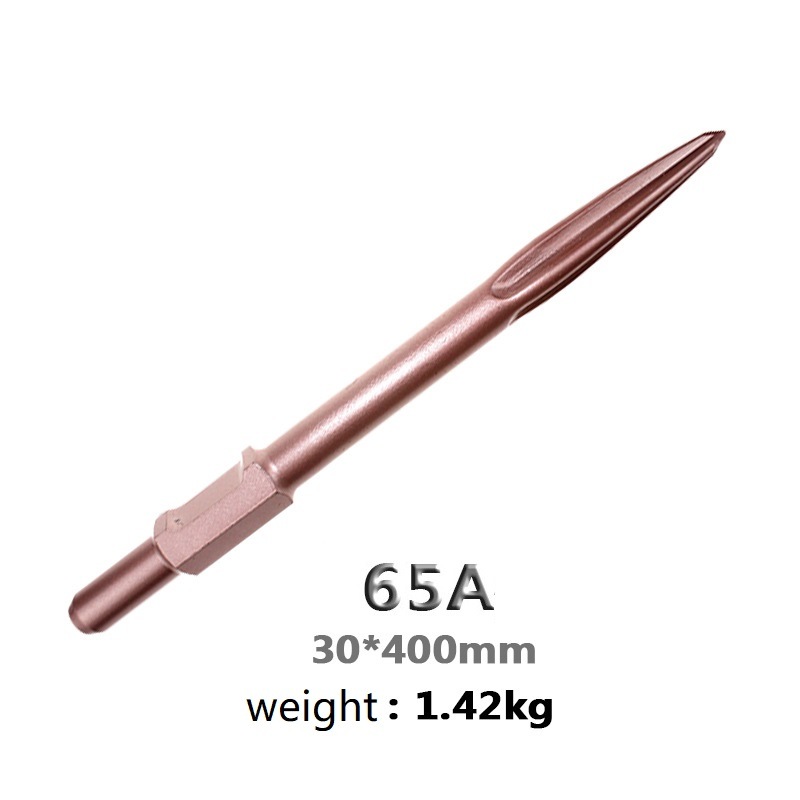 pH65A Selfgrinding Spade Chisels with Gold Coating for Stone or Concrete (SED-SCS-GP65)