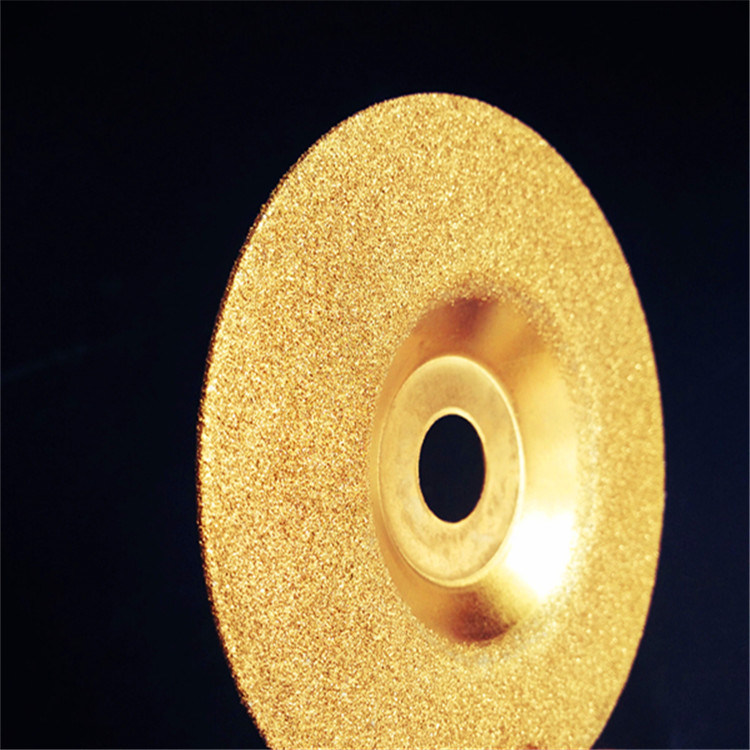 Vacuum Brazed Diamond Cup Grinding Wheel with Continous Rim (SED-GW-VBC)