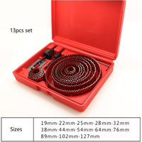 13PCS Drills Set HSS M42 Bi Metal Hole Saw Set in Box (SED-BMHS-S13)