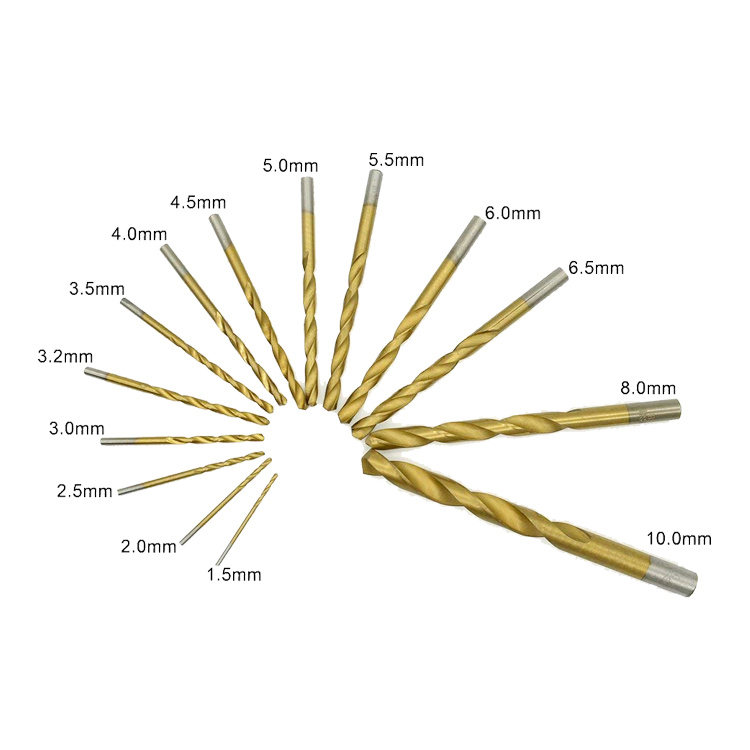 99PCS Metric Sizes DIN 338 Edge Ground Titanium HSS Twist Drill Bit Set for Metal Steel Aluminium PVC Drilling in Metal Box (SED-DBS99-1)