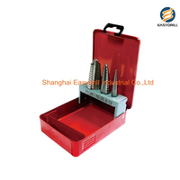 3PCS HSS Drills Metric Straight Flute HSS Step Drill Bit Kit for Sheet Tube Metal Drilling in Metal Box (SED-SD3-SF)