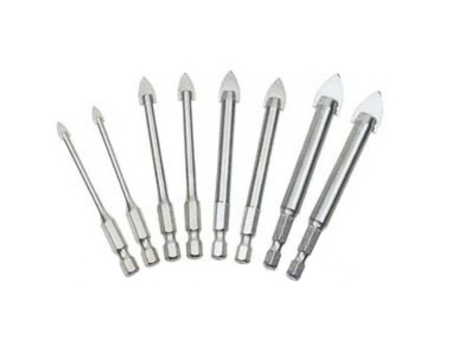 Chrome Coated Hand Tool Alloy Tip Glass Drill Bits (SED-GDC)