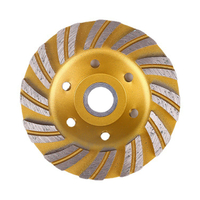 Turbo Wave Cup Wheels Diamond Cup Grinding Wheel for Masonry with Double Long Segments (SED-GW-TCL)