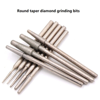 Round Cone Type Electroplated Diamond Mounted Points Diamond Burrs with Silver Coating (SED-MPSE-RC)