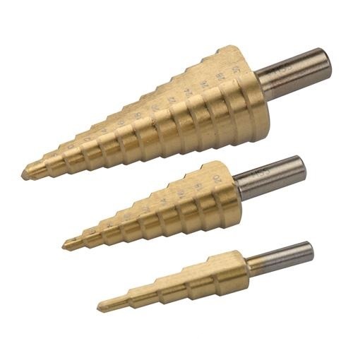 3PCS HSS Drills Set Inch Titanium HSS Step Drill Bit Set in Oxford Bag for Metal and Wood Drilling (SED-SD-TO)