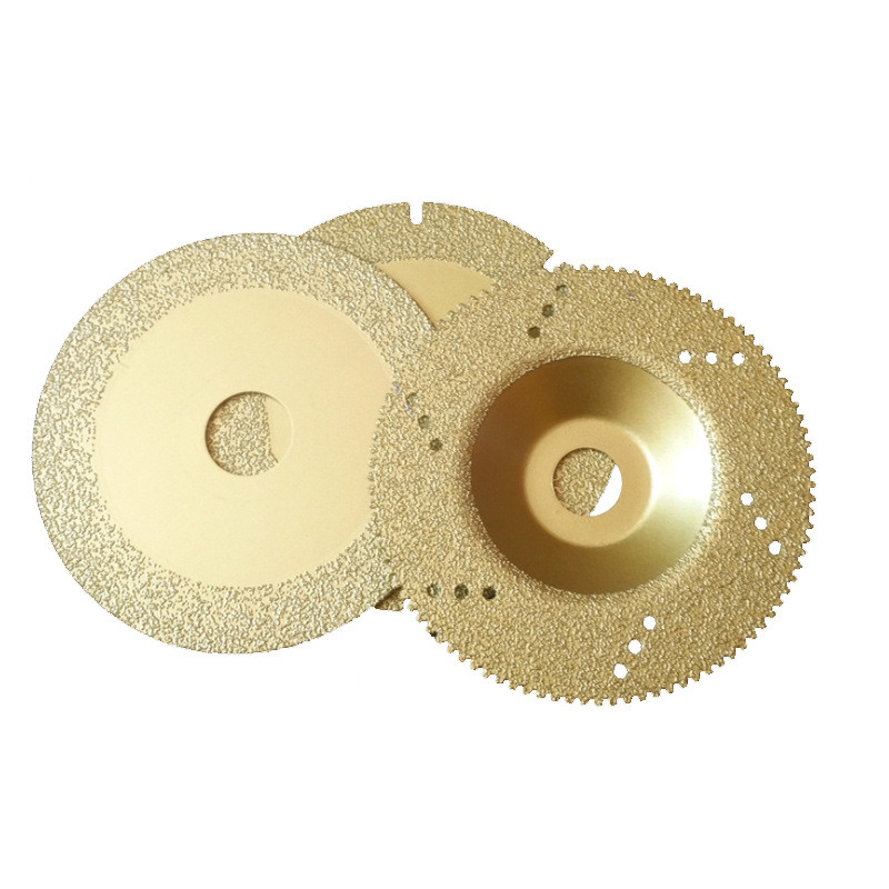 Vacuum Brazed Diamond Cup Grinding Wheel with Lace Edge (SED-GW-VBL)
