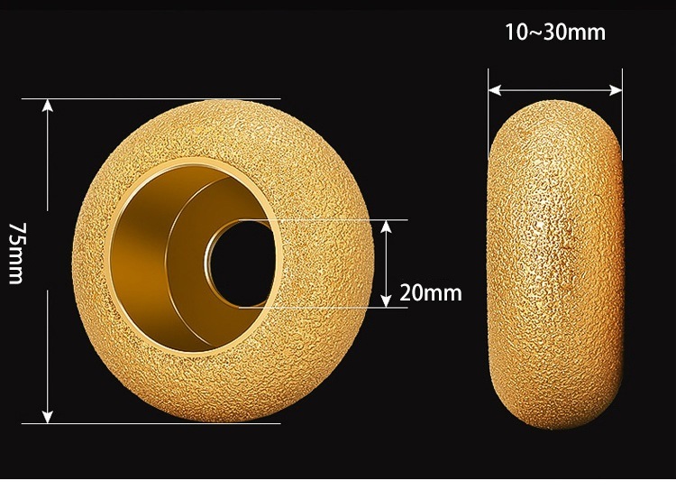 Vacuum Brazed Roma Type Engraving Grinding Wheel Diamond Profile Wheels (SED-PW-VR2)