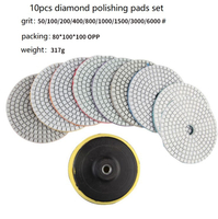 10PCS Diamond Polishing Pads Set for Masonry (SED-PP-S10)