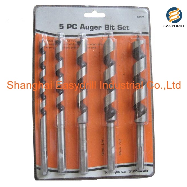 Professional 5PCS Drills Set Wood Auger Drill Bits Set for Woodworking (SED-AD5)