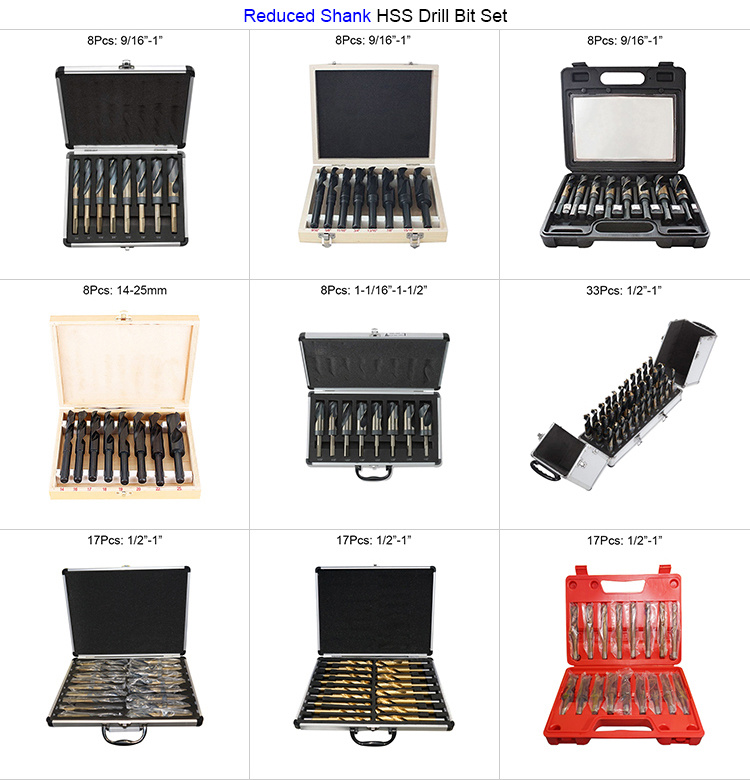 230PCS HSS Drills Set Metric DIN338 Titanium HSS Twist Drill Bit Set for Metal Stainless Steel Aluminium PVC Iron Drilling in Metal Box (SED-DBS230)