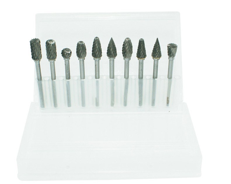 10PCS Rotary Files Set Tungsten Carbide Burrs Set in Plastic Box (SED-RBS101)