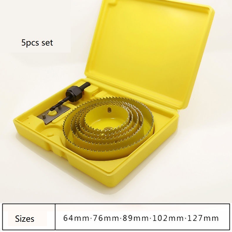 5PCS HSS M42 Bi Metal Hole Saw Set in Box (SED-BMHS-S5)