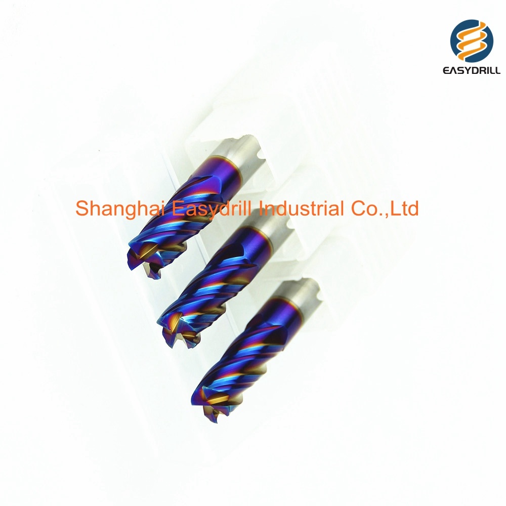 HRC65 High Precision Tungsten Carbide Milling Cutter Coated Roughing End Mill