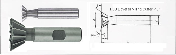 HSS Dovetail Milling Cutter (SED-MC-DT)