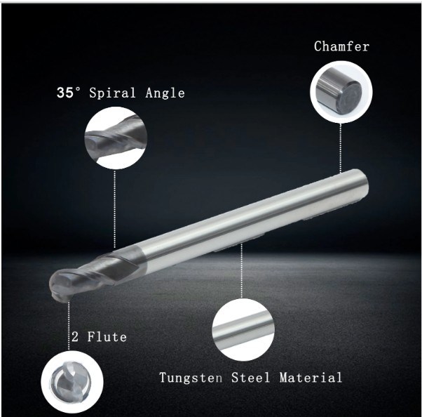 HSS Ball Nose End Mill with DIN327 Standard (SED-EM-BN327)