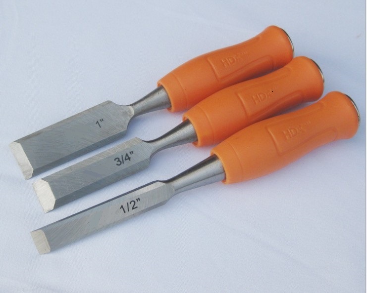 Single Color TPR Handle Wood Flat Chisels (SED-FCS)