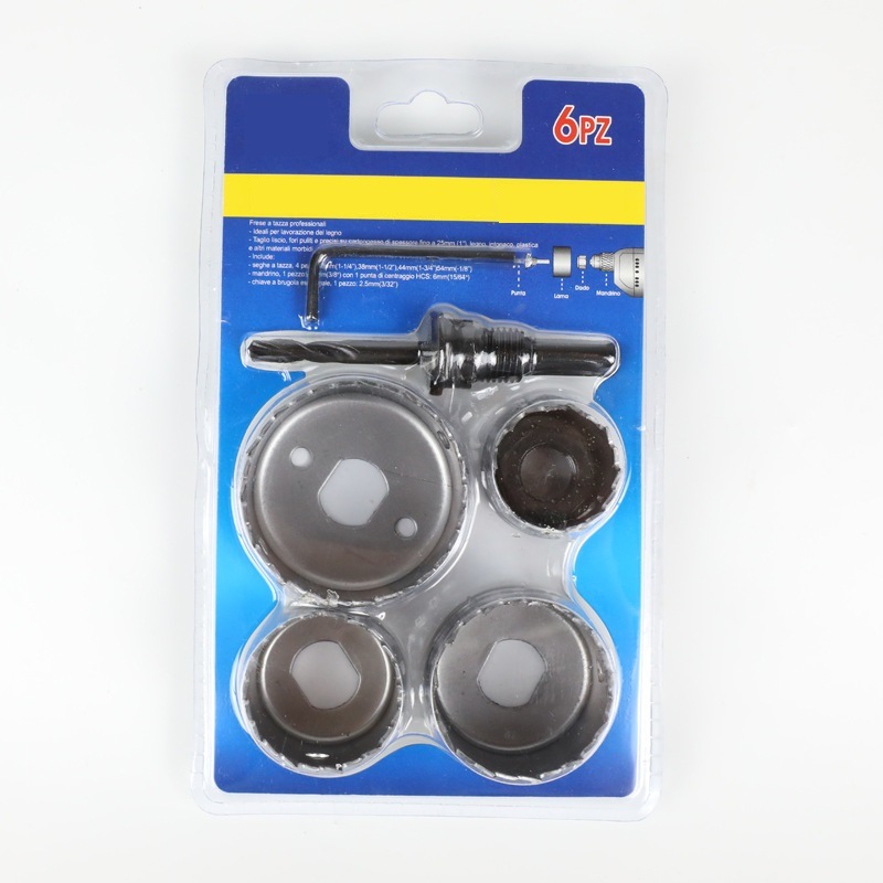 4PCS HSS M42 Bi Metal Hole Saw Set in Blister Card (SED-BMHS-S4)