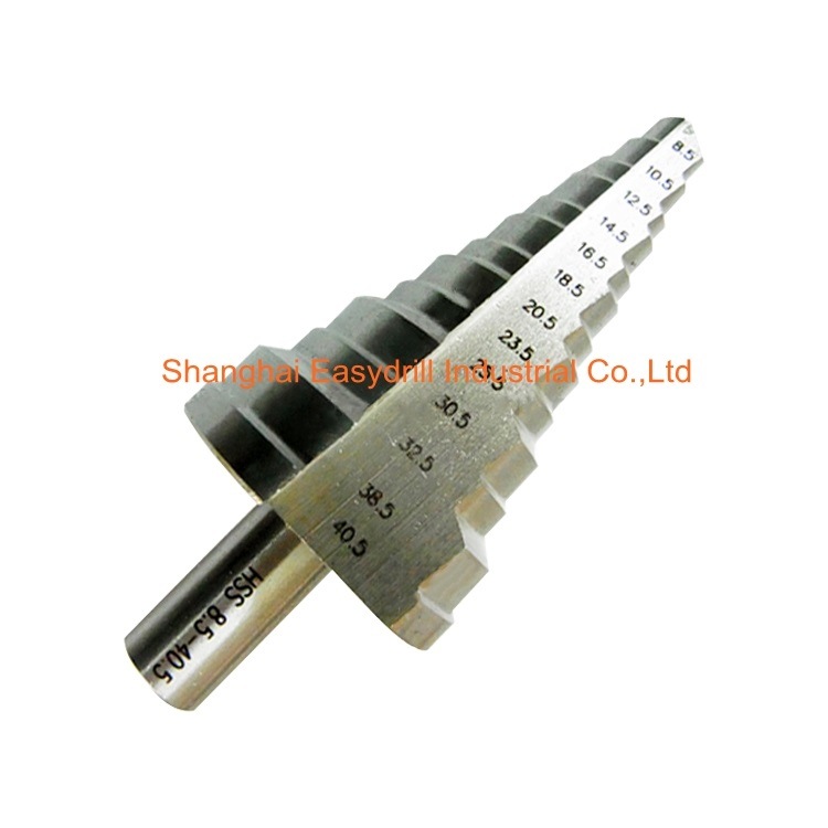 3PCS HSS Drills Metric Straight Flute HSS Step Drill Bit Kit for Sheet Tube Metal Drilling in Metal Box (SED-SD3-SF)