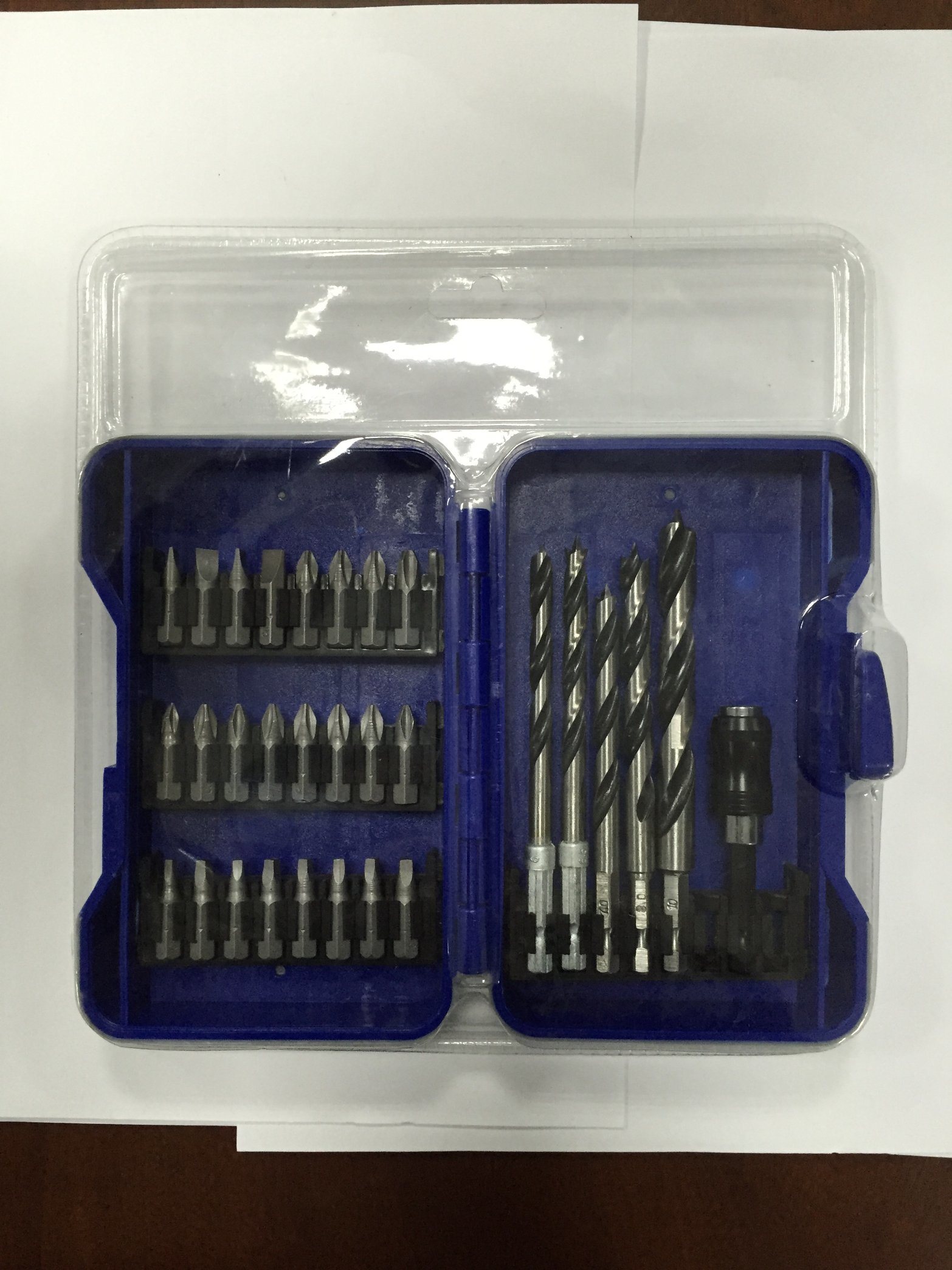 16PCS Metric Wood Drills Masonry Drill Bits HSS Combination Twist Drill Bit Set for Wood Masonry Metal (SED-CDBS16)