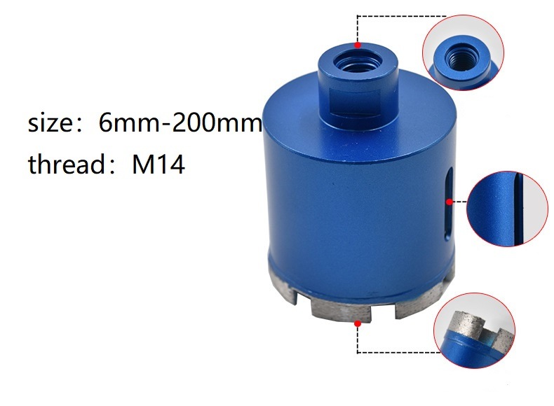 5/8"-11 Thread Diamond Core Drill Bits for Stone (SED-DCD-5/8E)