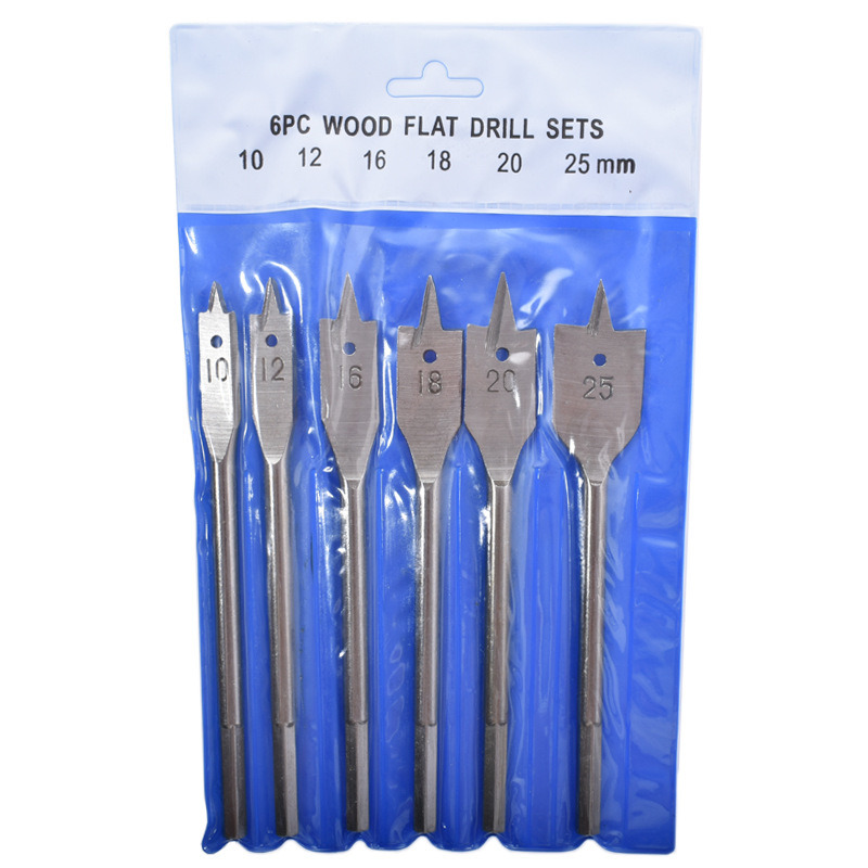 6PCS Spad Drills Wood Flat Drill Bits Set (SED-FD6)