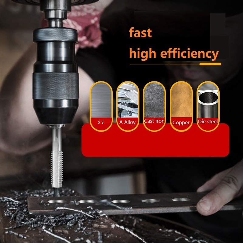 HSS Combined Drill&Tap Bit with 1/4 Hex Shank (SED-CDT)